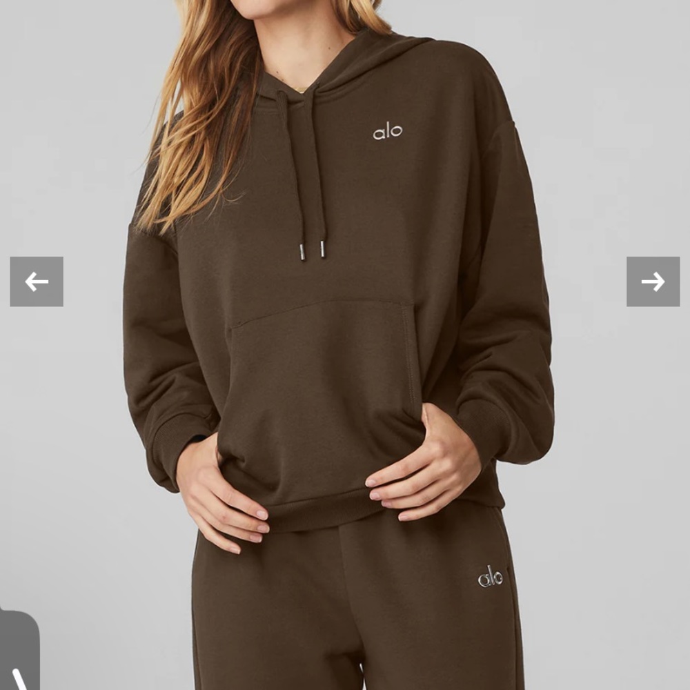 Alo Yoga Accolade Hoodie in color "Espresso"